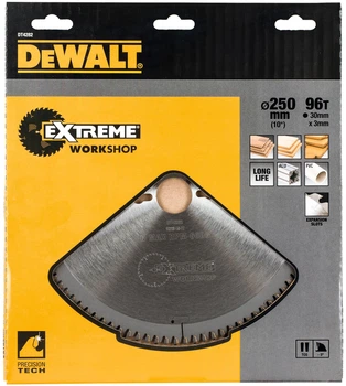 Tarcza pilarska DeWalt Extreme Workshop 96T 250 x 30 mm DT4282-QZ (5035048057667)