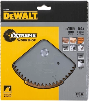 Пиляльний диск DeWalt Extreme Workshop 54T 165 x 20 x 2.2 мм DT1088-QZ (5035048083376)