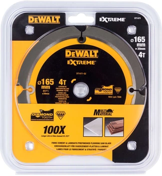 Tarcza pilarska DeWalt Extreme 4T 165 x 20 mm DT1471-QZ (5035048540923)