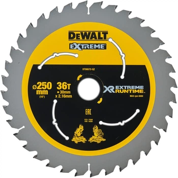 Пиляльний диск DeWalt Extreme Runtime 36T 250 x 30 мм DT99572-QZ (5035048542330)