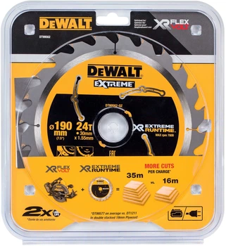 Пиляльний диск DeWalt Extreme XR 24T 190 x 30 мм DT99562-QZ (5035048542194)