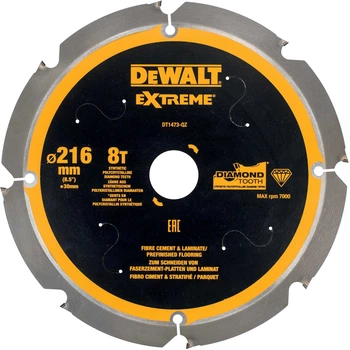 Пиляльний диск DeWalt Extreme 8T 216 x 30 мм DT1473-QZ (5035048540947)