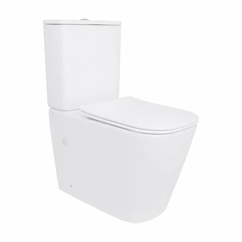 Унітаз підлоговий Qtap Stork Ultra Quiet безобідковий кераміка 630х350х805 мм Білий