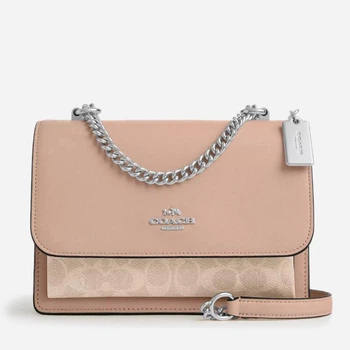 Сумка кросс-боди через плечо женская из натуральной кожи маленькая Coach Klare BG-COA-124 Светло-коричневая (196395877713)