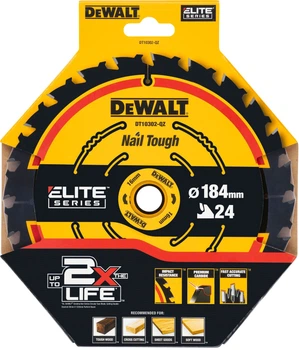 Пильный диск DeWalt Elite Series 24T 184 x 16 мм DT10302-QZ (5035048085868)