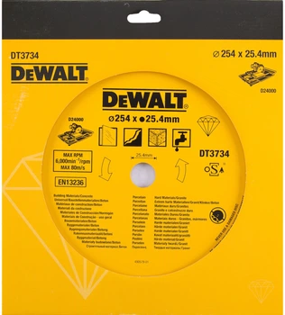 Алмазный диск DeWalt Extreme 254 x 25.4 мм DT3734-XJ (5035048012420)