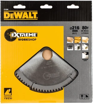 Пильный диск DeWalt Extreme Workshop 48T 216 x 30 мм DT4286-QZ (5035048057704)