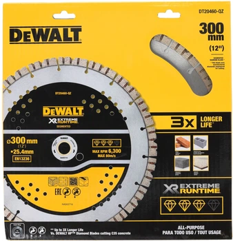 Алмазный диск DeWalt Extreme Runtime 300 мм DT20460-QZ (5054905299057)