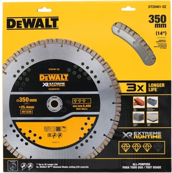 Алмазный диск DeWalt Extreme Runtime 350 x 25.4 мм DT20461-QZ (5054905299064)