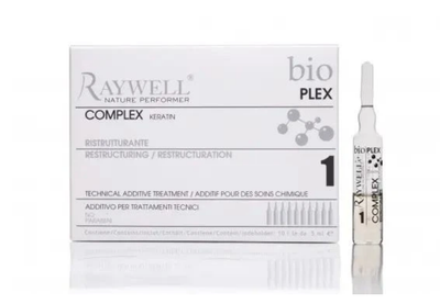 Ампули для відновлення волосся з кератином Raywell BIO PLEX Restructuration Technical Additive Treatment, 1 шт