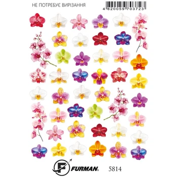 Слайдер дизайн для ногтей Furman 5814 (Арт 675)