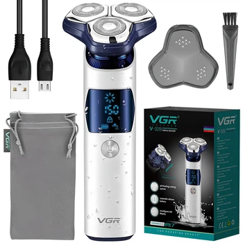 Электробритва роторная VGR V-328 USB / влажное и сухое бритье