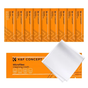 Набір з 10 серветок з мікрофібри K&F Concept для чищення оптики, моніторів, гаджетів 15х15см (SKU.1692.2)