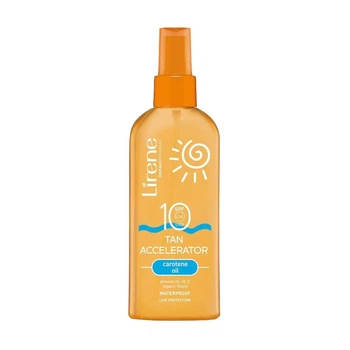 Масло для ускорения загара Lirene Sun SPF 10 с бета-каротином 150 мл (5900717317529)