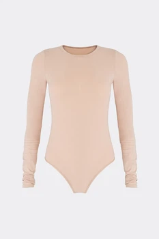Жіноче бавовняне боді Giulia Body line 3307/010 S/M Beige-beige
