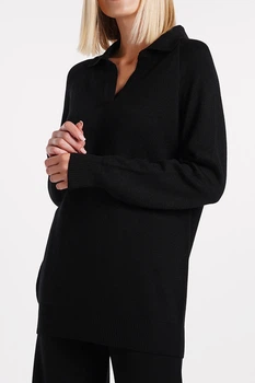 Жіночий трикотажний джемпер із вовни Giulia FREYJA 4422/230 S/M Black-black