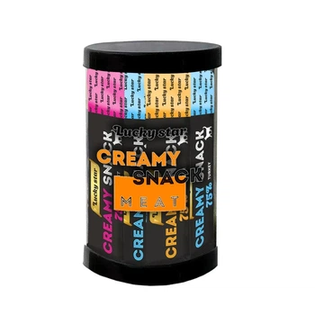 Набор жидких лакомств Lucky Star Meat Mix - для кошек, с курицей, индейкой и кроликом (24 стика по 10 г) (4821234762399)