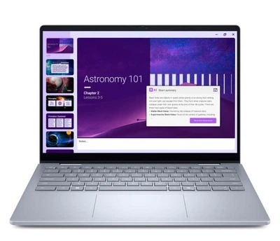Ноутбук 2-в-1 Dell 14 Plus (DB04250_LNL_204H), Intel Core Ultra 9 288V / 14" / Touch / WVA / RAM 32 ГБ LPDDR5X / SSD 1 ТБ / Intel Arc Graphics / Windows 11 Home / Блакитний