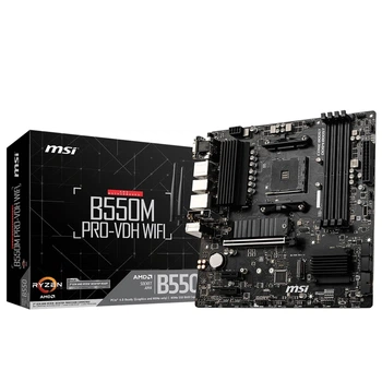 Материнская плата MSI B550M PRO-VDH WIFI (sAM4, AMD B550, DDR4, mATX)