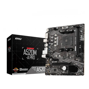 Материнская плата MSI PRO A520M-A PRO (sAM4, AMD A520, DDR4, mATX)