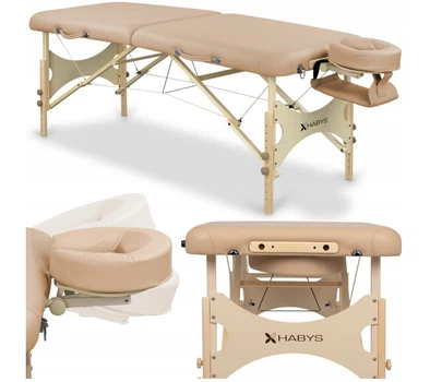 Складной массажный стол деревянный Habys T-SKBELLONE002 Bello One 180х70 см Бежевый