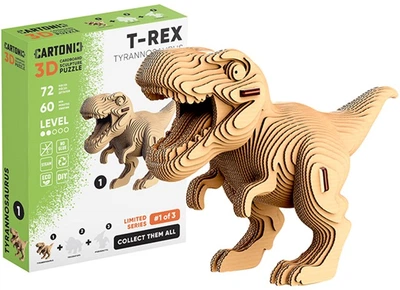 Картонный конструктор Cartonic Collectible TYRANNOSAURUS (CCARTTREX)