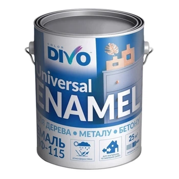 Алкидная эмаль ПФ-115П желтая ТМ DIVO — 2,8 кг