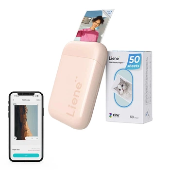 Портативный фотопринтер Liene Pearl 2x3" Pink (KW001-65023)