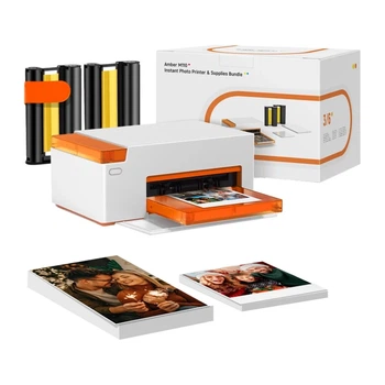 Портативный фотопринтер Liene Amber M110 4x6" + 60 листов бумаги 4x6" (LA002-65006)