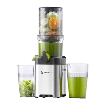 Соковыжималка медленного вращения AMZCHEF ZM1902 Silver (CE-ZM1902M-SV)