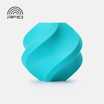 PLA-пластик Філамент Bambu Lab PLA Basic Turquoise (10605) для 3D-принтера - 1Кг, 1.75mm Refill (Без Котушки) з RFID чіпом (NFC) A00-B5-1.75-1000-SPLFREE
