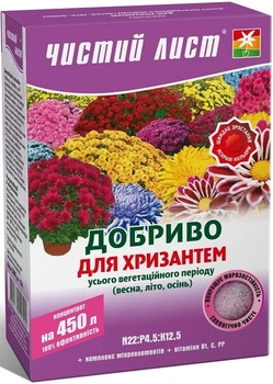 Добриво кристалічне для хризантем Чистий лист 300г