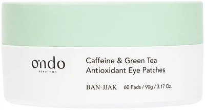 Патчі під очі Ondo Beauty 36.5 Caffeine & Green Tea Antioxidant омолоджуючі 60 шт (8437016160046)