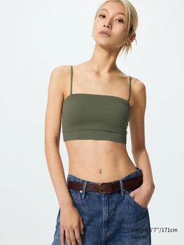 Бюстгальтер без кісточок Uniqlo 894697283 M Зелений (1159864910)