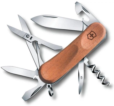 Швейцарський ніж Victorinox EvoWood 14 85 мм 12 функцій коричневий (2.3901.63)