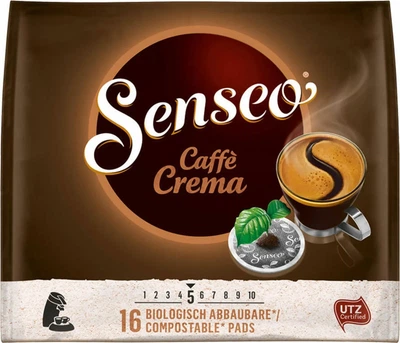 Кофе в чалдах Senseo Cafe Crema 8 монодоз Philips Senseo 62 мм