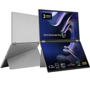 Портативный монитор 14" Asus ZenScreen DUO MQ149CD, Silver (90LM0AKV-B01N70)