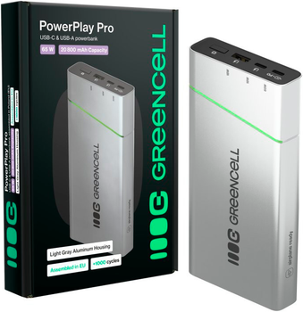 УМБ Greencell PowerPlay Pro 20800 mAh Grey (PBPLGC20P)