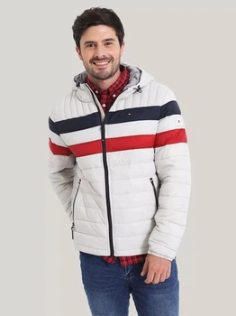 Куртка демисезонная с капюшоном мужская Tommy Hilfiger 739885259 M Серая (1159865118)