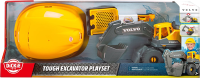 Набір Dickie Toys Tough Excavator Playset Екскаватор Volvo з шоломом 26 см 203729016 (4006333100741)