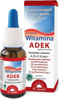 Kompleks witaminowy Dr. Jacob's Witamina ADEK w płynie 20 ml (645190024650)