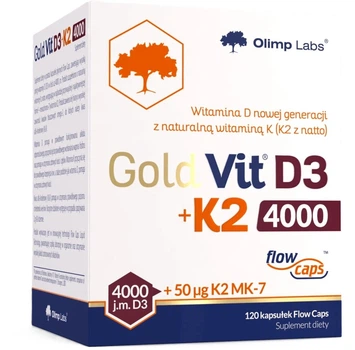 Kompleks witaminowy Olimp Gold-Vit D3 + K2 4000 120 kapsułek (5901330101366)