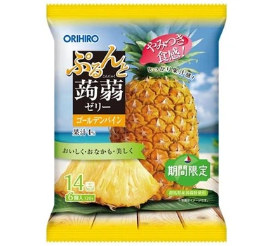 ORIHIRO Purunto Konjac Jelly низкокалорийное желе из конняку (ананас), 120 г
