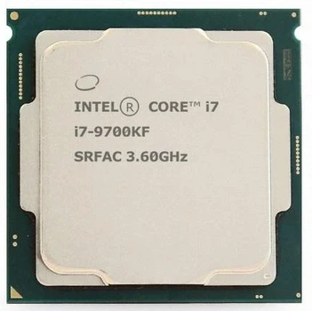 Процессор Intel Core i7 (LGA1151) i7-9700KF, Tray, 8x3.6 ГГц (Turbo Boost 4.9 ГГц), L3 12Мб, Coffee Lake, 14 нм, TDP 95 Вт,