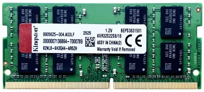 Пам'ять для ноутбуків Kingston 16 GB SO-DIMM DDR4 3200 MHz (KVR32S22S8/16)