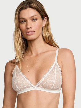 Бюстгальтер без кісточок мереживний Victoria's Secret 405825533 L Молочний (1159864873)