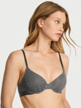Бюстгальтер с косточками Victoria's Secret 664037734 38C Серый (1159865483)