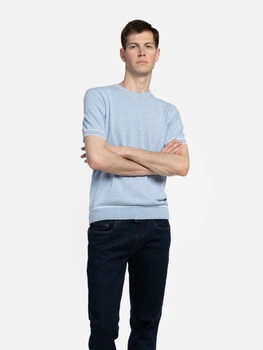 Футболка чоловіча блакитна трикотажна Arber Crew-neck SS120 XXL зріст 5 блакитний (M09.35.23.622)