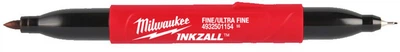 Маркер строительный двусторонний Milwaukee INKZALL черный ультратонкий 4932501154