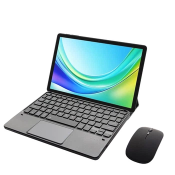 Клавиатура-подставка беспроводная Smart Keyboard + Мышка для Doogee Tab G6 Ukr+Eng Black